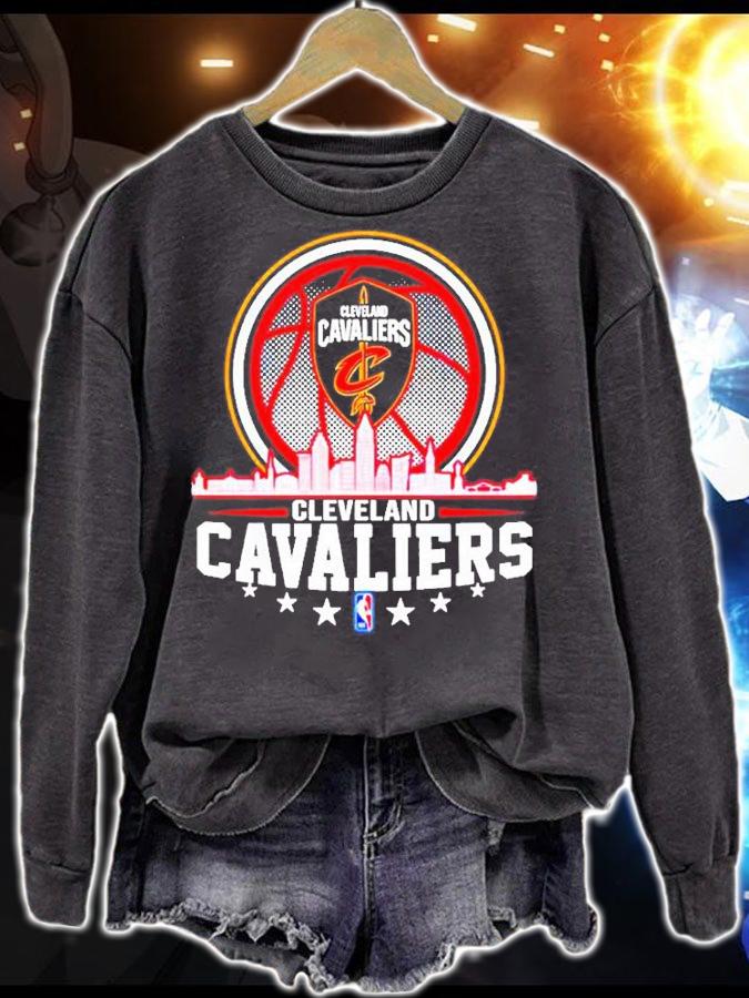 Official Cleveland Cavaliers City Skyline Logo T-Shirt sweatshirt