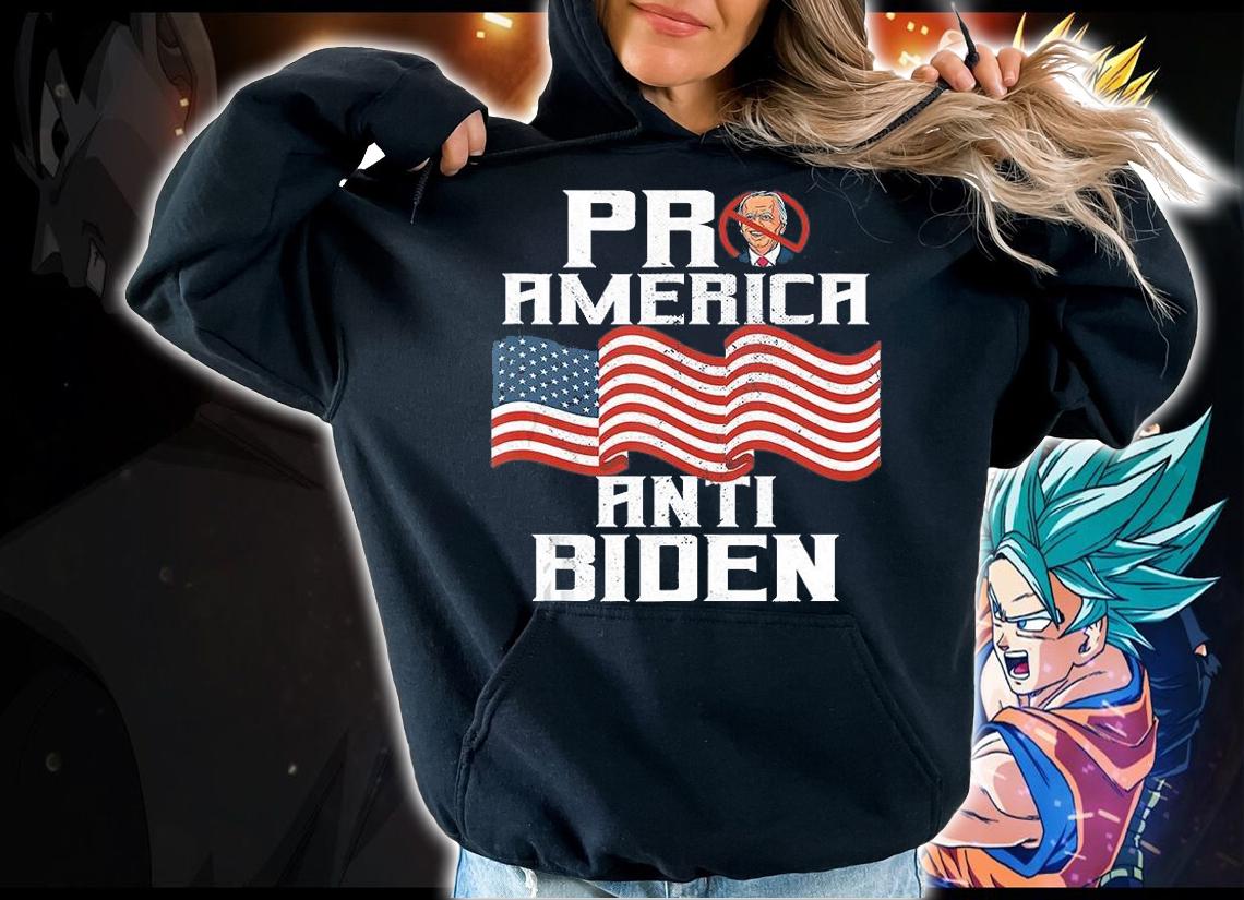 Pro America Anti Biden Funny Political Impeach Biden Funny T-Shirt hoodie