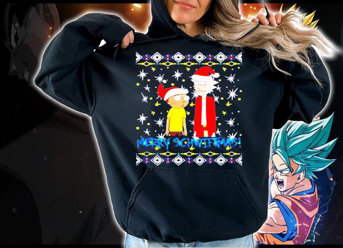 Rick And Morty Christmas Merry Schwiftmas T-Shirt hoodie