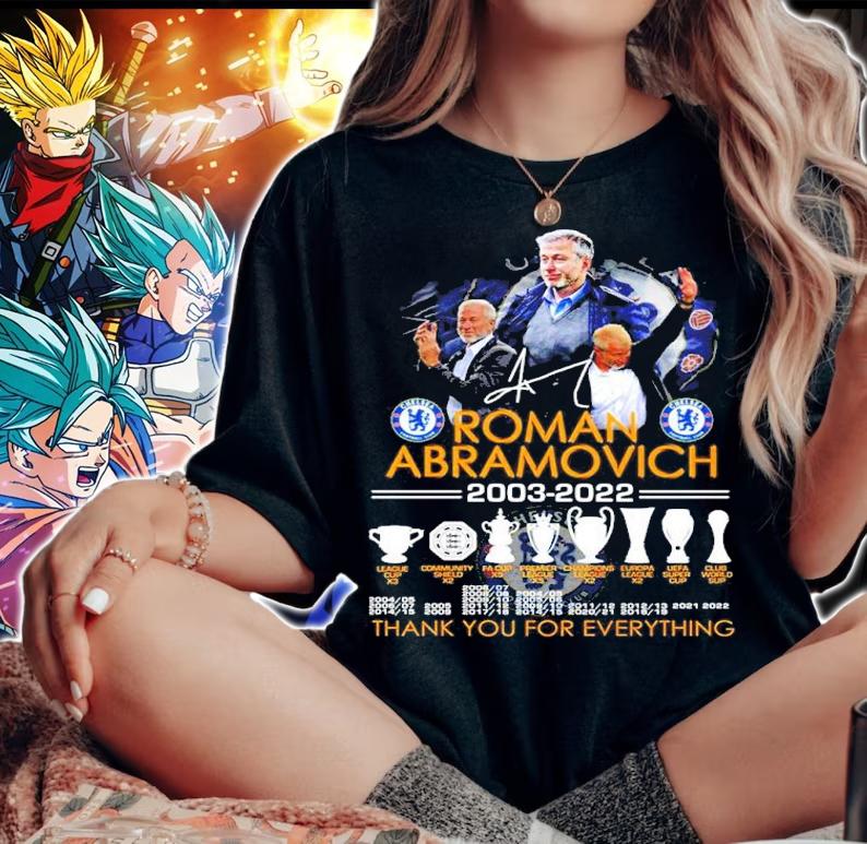 Roman Abramovich 2003-2022 Signatures Thank You For Everything Shirt woman shirt