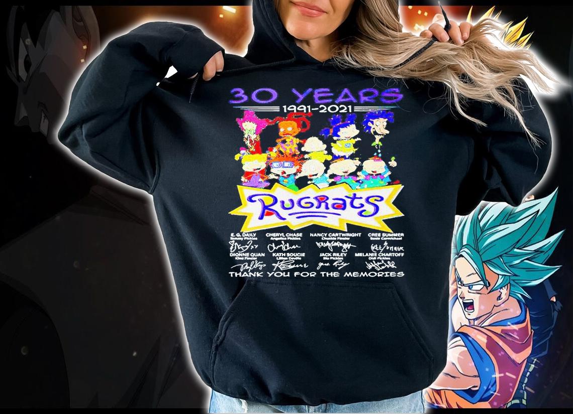 Rugrats 30 years 1991-2021 thank You for the memories signatures t-shirt hoodie