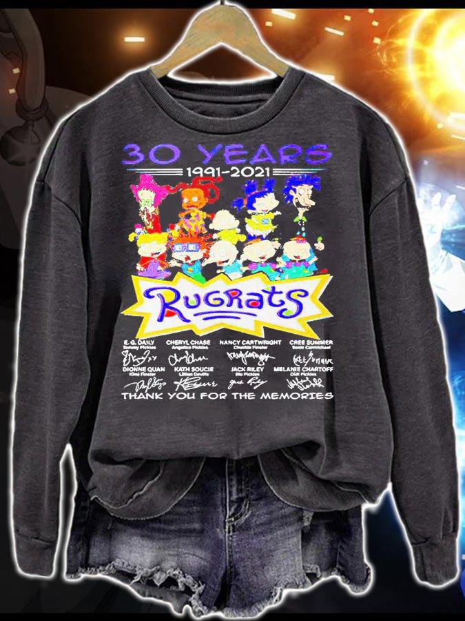 Rugrats 30 years 1991-2021 thank You for the memories signatures t-shirt sweatshirt