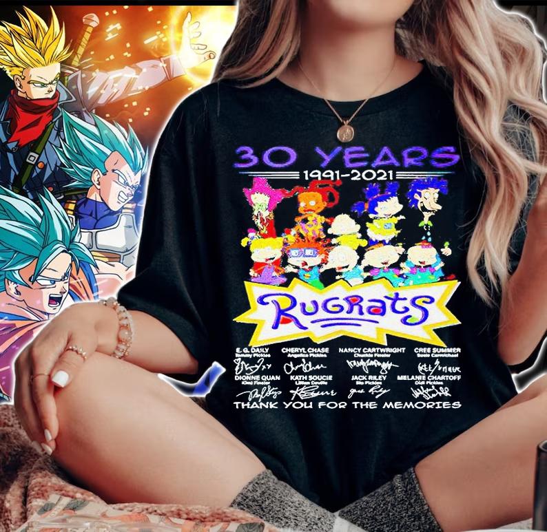 Rugrats 30 years 1991-2021 thank You for the memories signatures t-shirt woman shirt