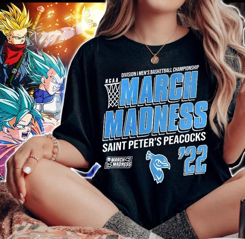 Saint Peter_s Peacocks NCAA Division I Men's Basketball Championship March Madness 2022 T-Shirt woman shirt