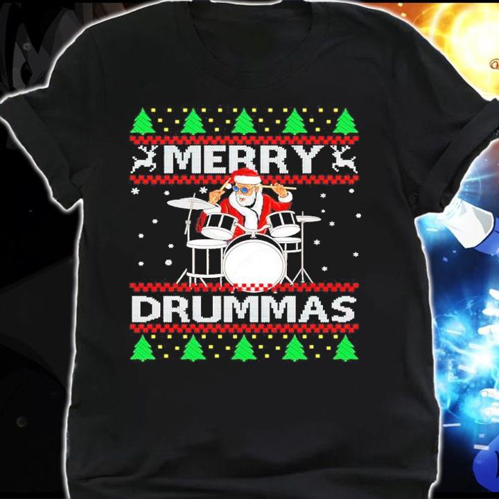 Satan Merry Drummas Ugly Christmas Shirt shirt
