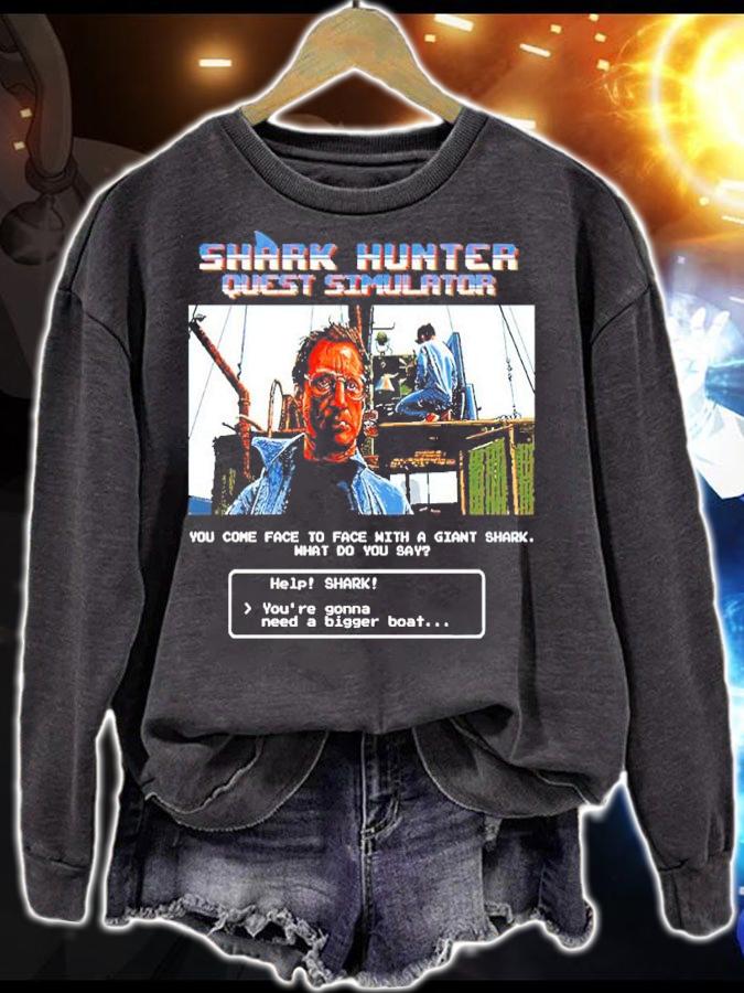 Shark Hunter Quest Simulator Shirt sweatshirt