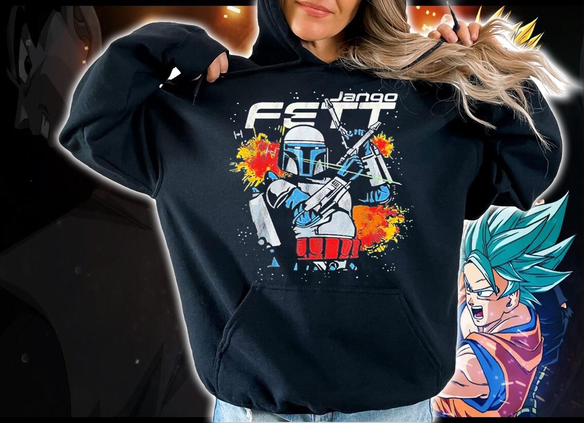 Star Wars Jango Fett Hero Blasters Mandalorian Prequel T-Shirt hoodie
