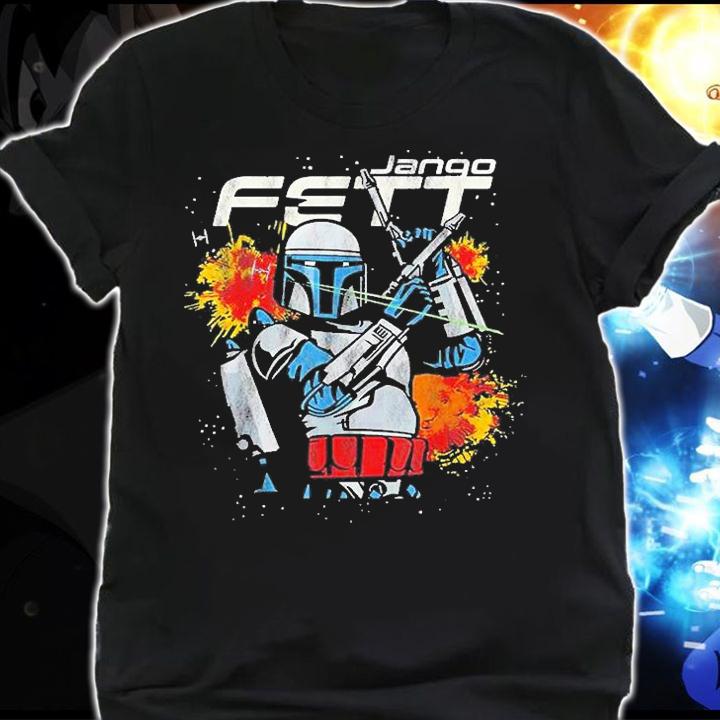 Star Wars Jango Fett Hero Blasters Mandalorian Prequel T-Shirt shirt