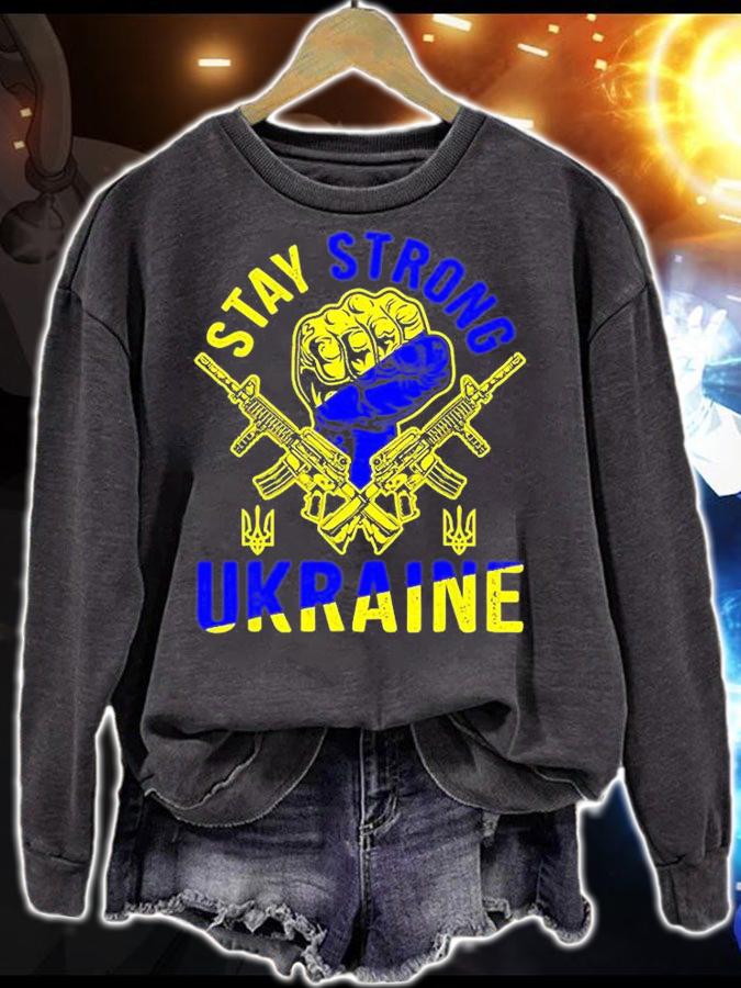 Stay Strong Ukraine I Stand With Ukraine Free Ukraine T-Shirt sweatshirt