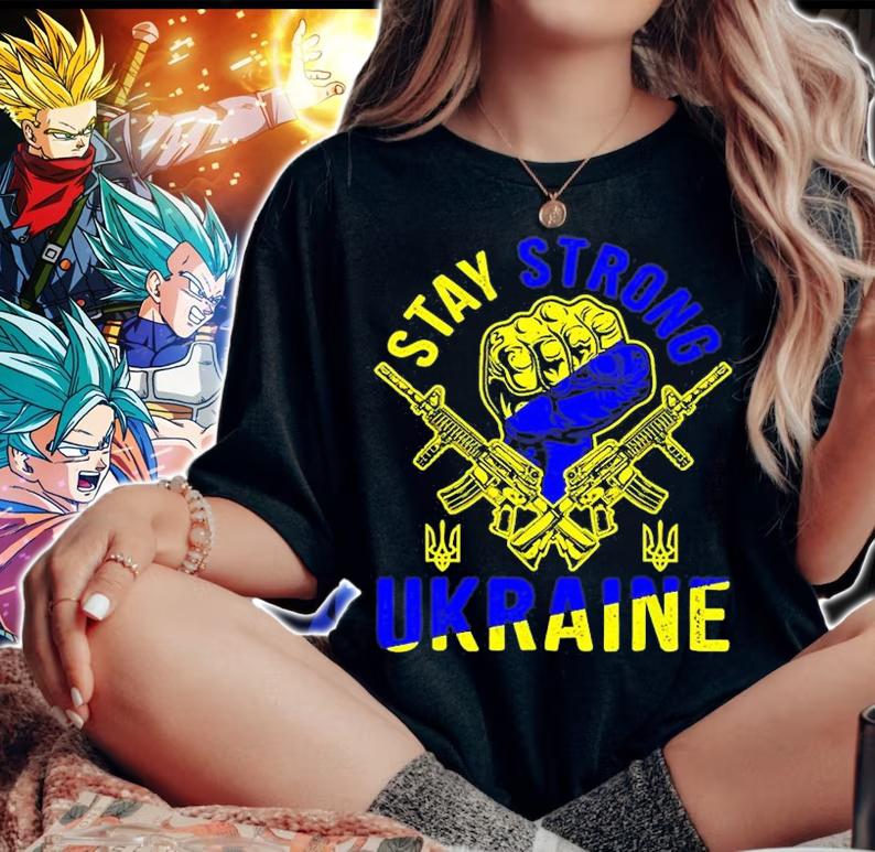 Stay Strong Ukraine I Stand With Ukraine Free Ukraine T-Shirt woman shirt