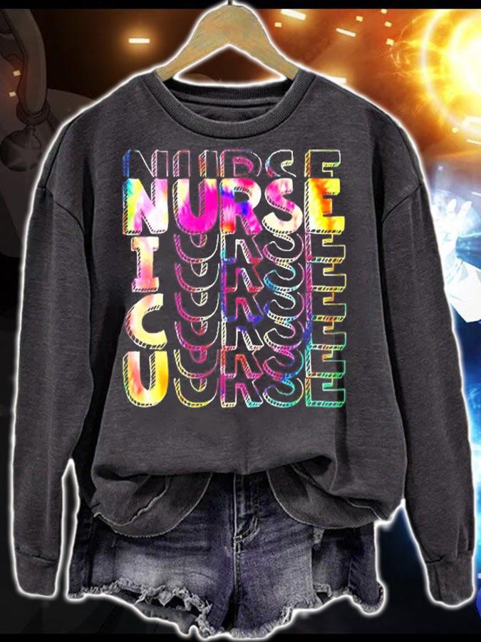 Tie Dye Nicu Nurse T-Shirt sweatshirt