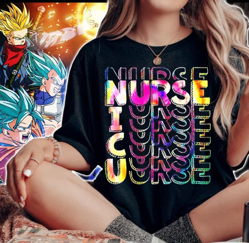 Tie Dye Nicu Nurse T-Shirt woman shirt