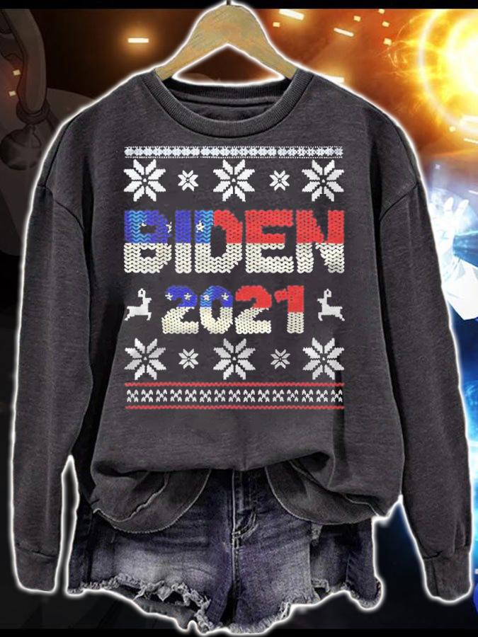 Ugly Joe Biden 2021 Christmas T-shirt sweatshirt