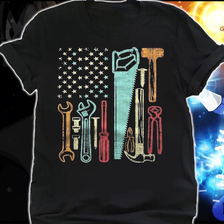 Usa Flag Carpenter And Builder Tools Shirt shirt