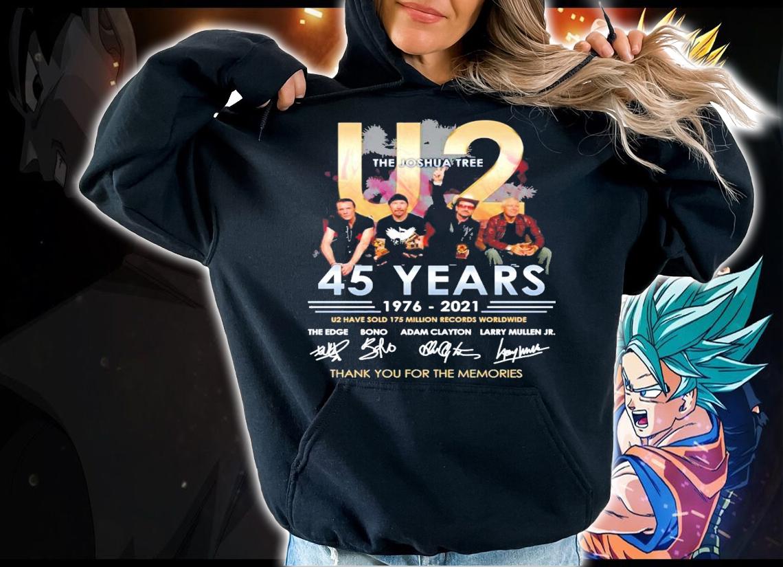 U2 The Joshua Tree 45 years 1976-2021 signatures shirt t-shirt hoodie