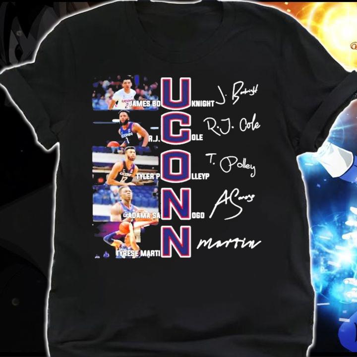 UCONN James Bouknight RJ Cole Tyler Polley Adama Sanogo Tyrese Martin signature shirt t-shirt shirt