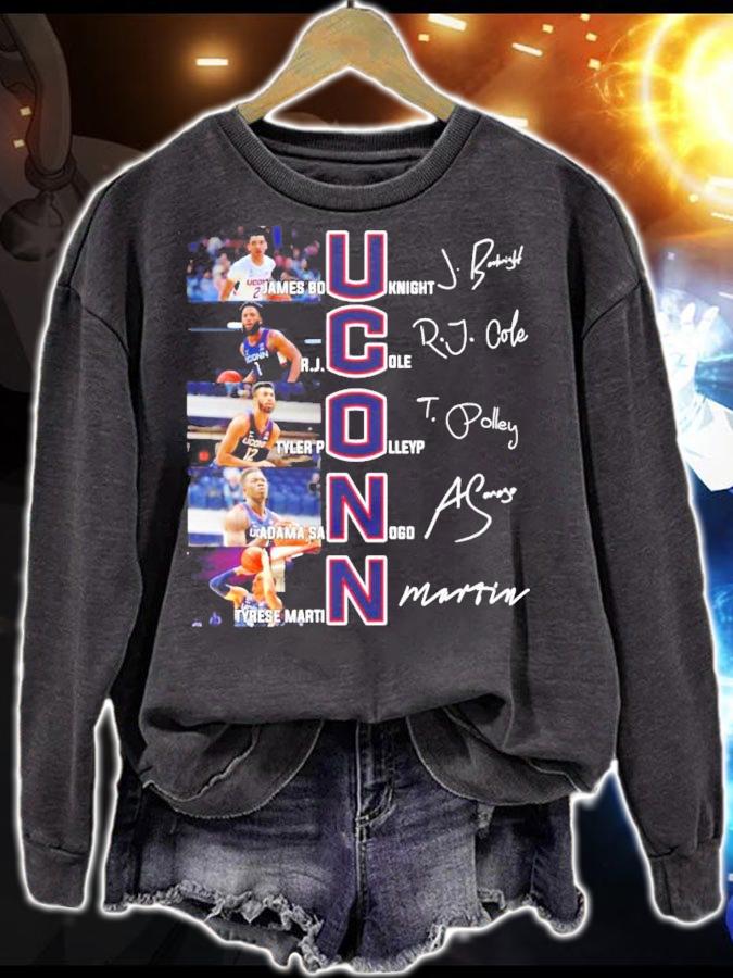 UCONN James Bouknight RJ Cole Tyler Polley Adama Sanogo Tyrese Martin signature shirt t-shirt sweatshirt
