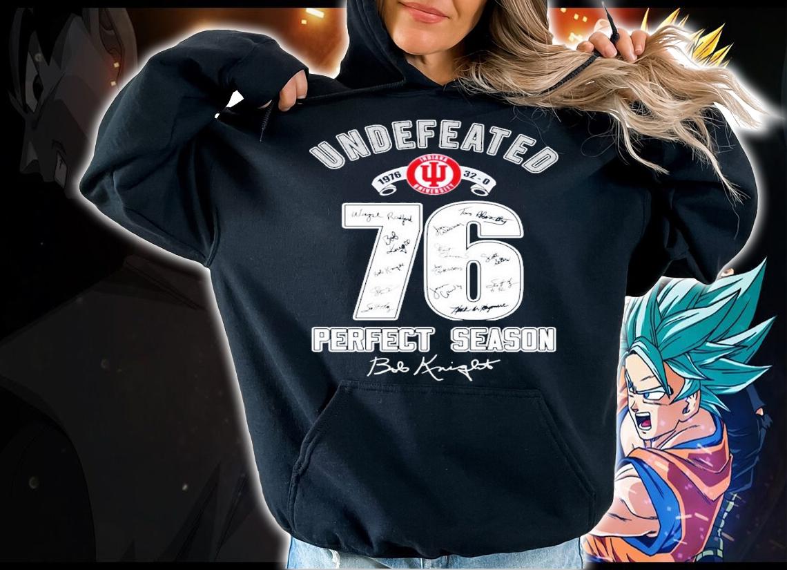 Undefeated 1976 32-0 Perfect Season Indiana University signature shirt t-shirt hoodie