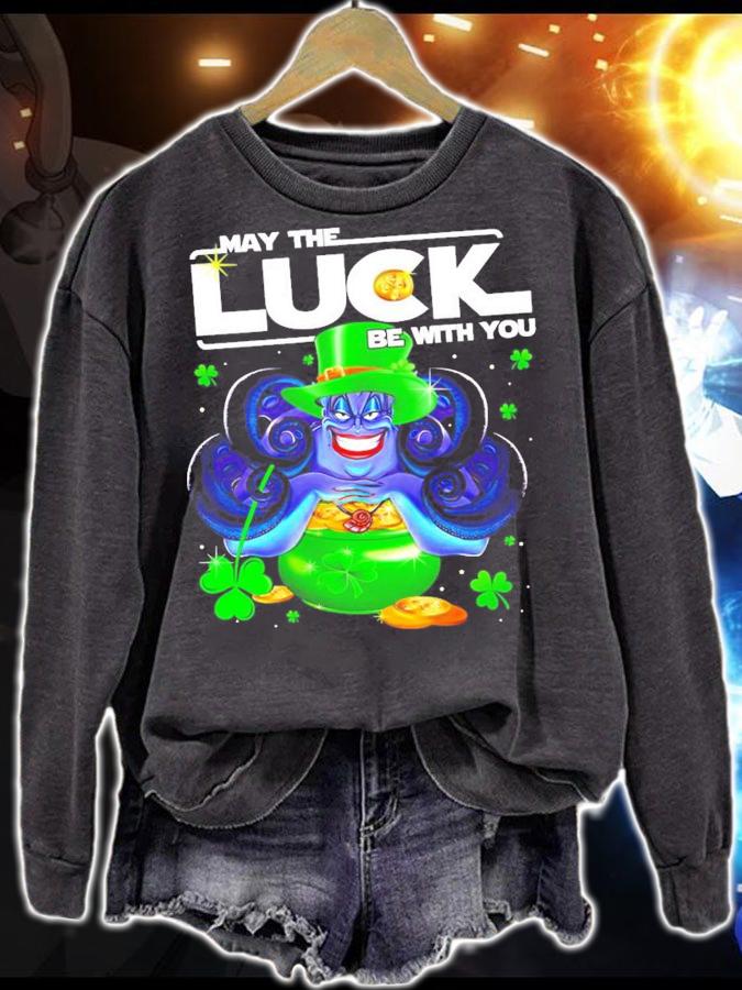 Ursula may the luck be with you St. Patrick's Day Star Wars t-shirt sweatshirt