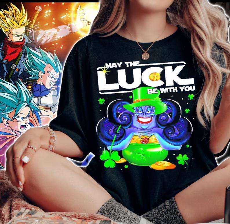 Ursula may the luck be with you St. Patrick's Day Star Wars t-shirt woman shirt