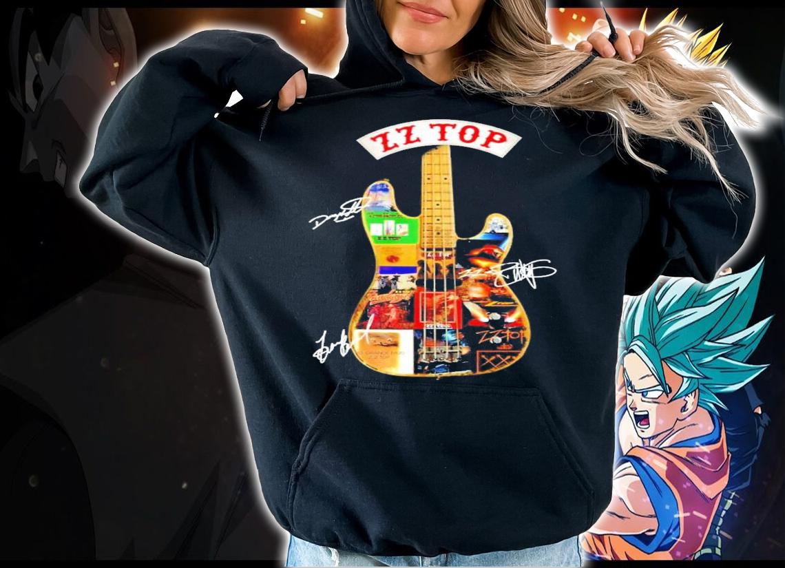ZZ Top Guitar signatures t-shirt hoodie