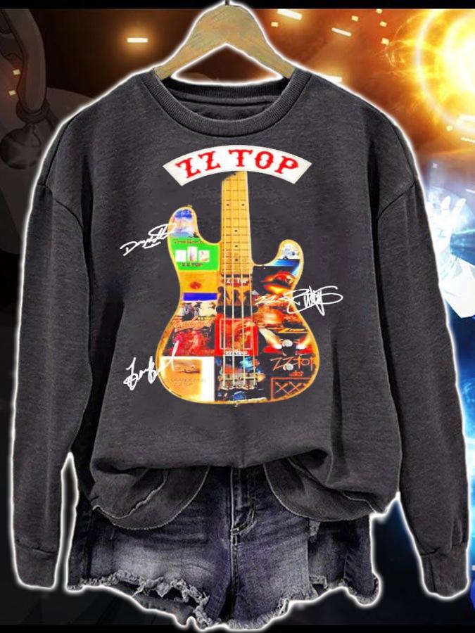 ZZ Top Guitar signatures t-shirt sweatshirt