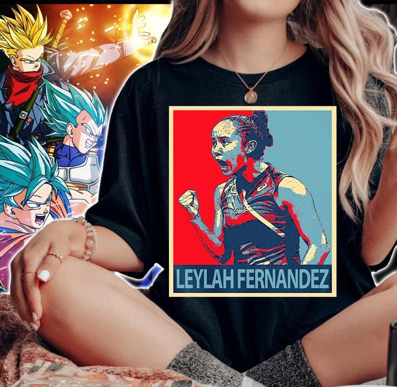 Leylah Fernandez hope vintage poster shirt woman shirt