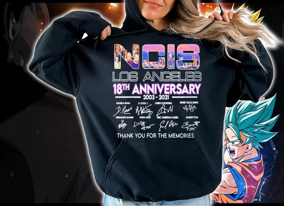 NCIS Los Angeles 18th anniversary 2003-2021 signatures shirt hoodie