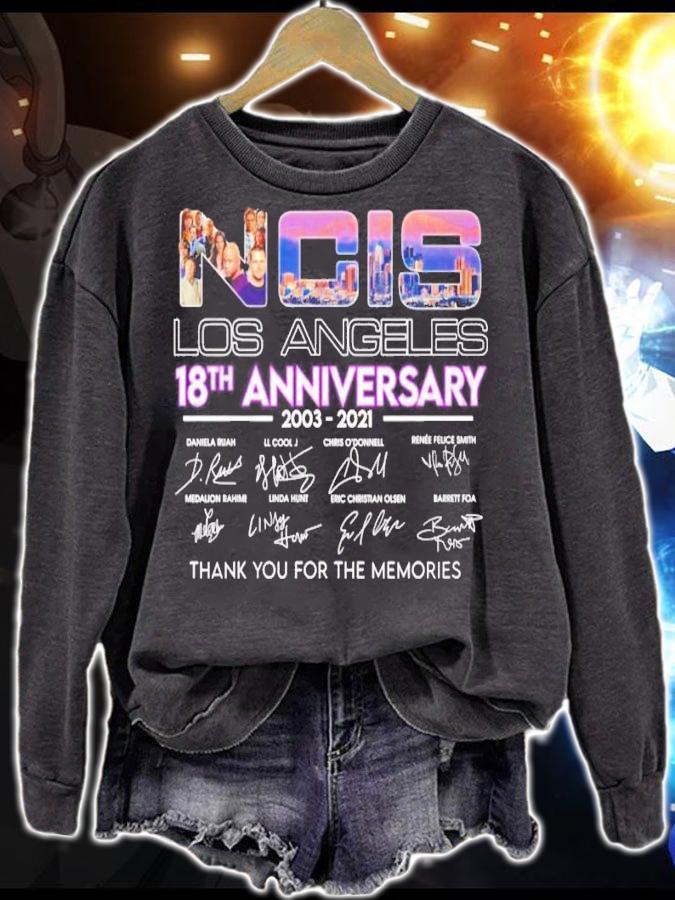 NCIS Los Angeles 18th anniversary 2003-2021 signatures shirt sweatshirt