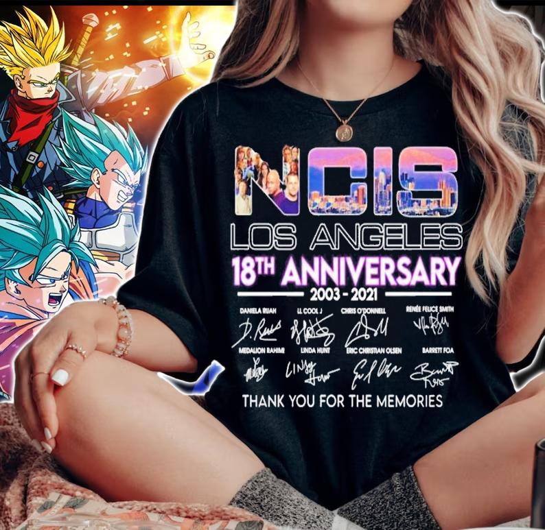 NCIS Los Angeles 18th anniversary 2003-2021 signatures shirt woman shirt