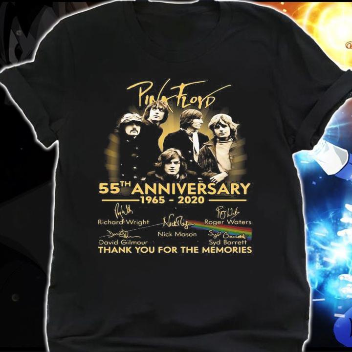 Pink Floyd 55Th Anniversary 1965 2020 Thank Memories t-shirt shirt