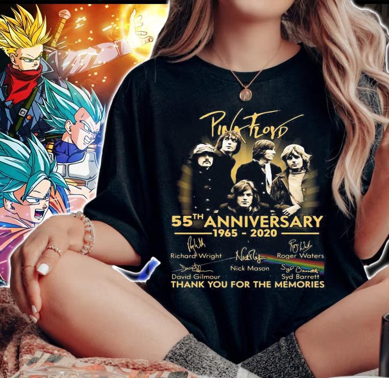 Pink Floyd 55Th Anniversary 1965 2020 Thank Memories t-shirt woman shirt