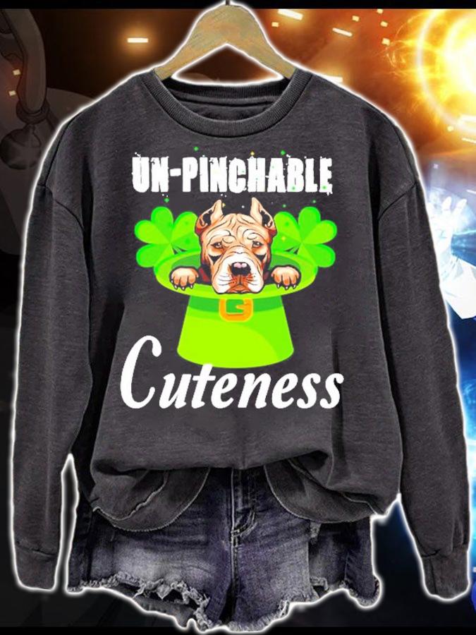 Pitbull Cuteness Un-Pinchable cuteness St.Patrick's Day shirt sweatshirt