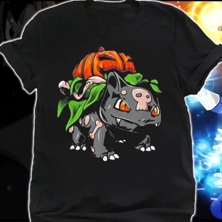 Pokemon Fushigidane Pumpkin Halloween t-shirt shirt