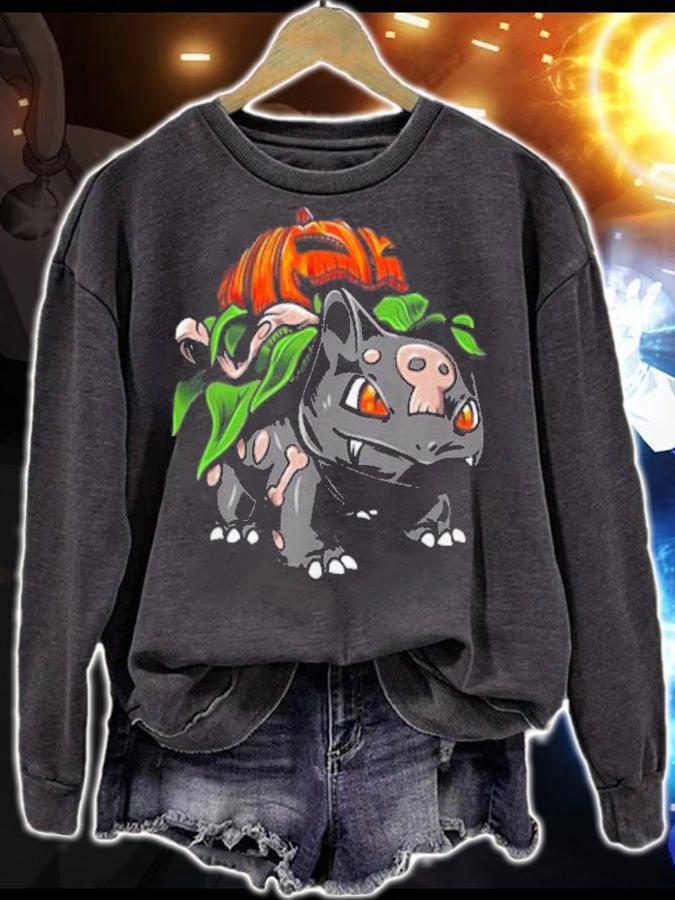 Pokemon Fushigidane Pumpkin Halloween t-shirt sweatshirt