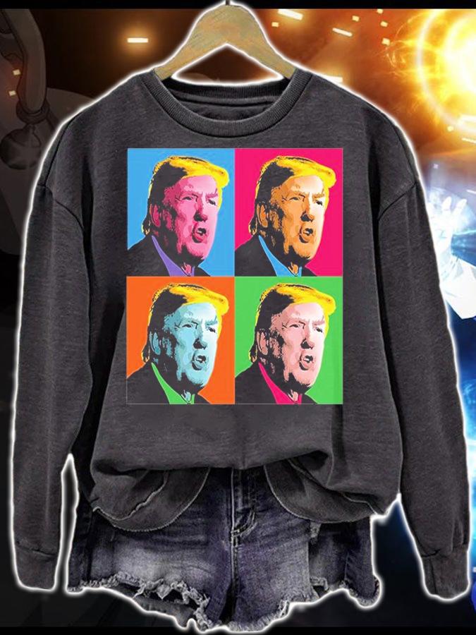 Pop Art Donald Trump Retro Shirt sweatshirt