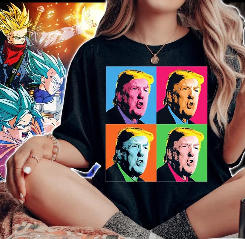 Pop Art Donald Trump Retro Shirt woman shirt