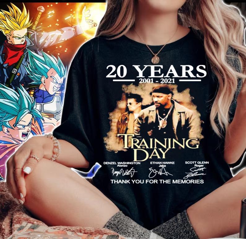 20 years 2001-2021 Training Day signature thank you for the memories shirt woman shirt