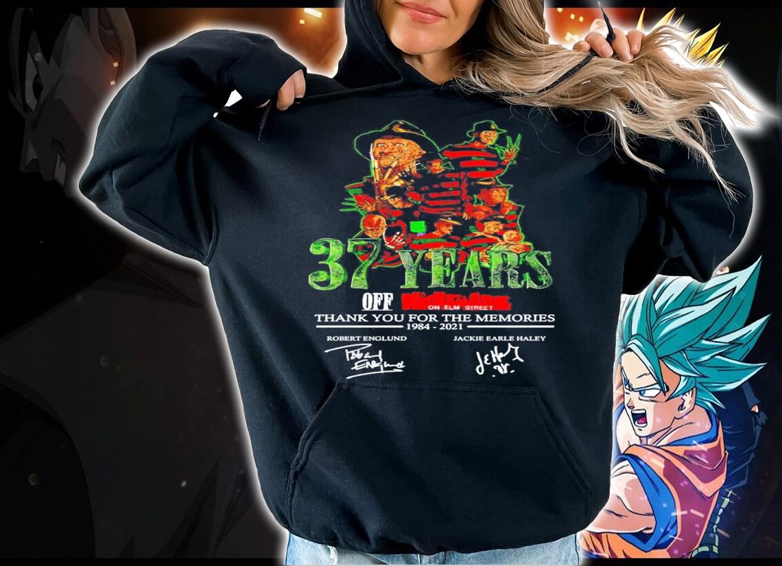 37 years off nightmare on elm street signatures t-shirt hoodie