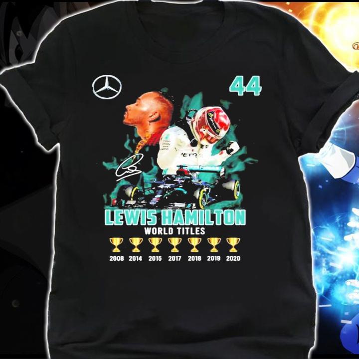 44 Lewis Hamilton World Titles shirt shirt