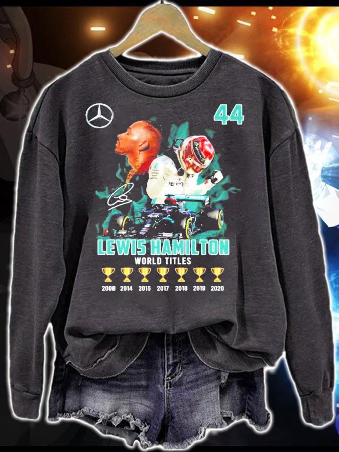 44 Lewis Hamilton World Titles shirt sweatshirt