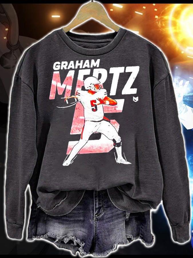 5 Graham Mertz dash T-shirt sweatshirt