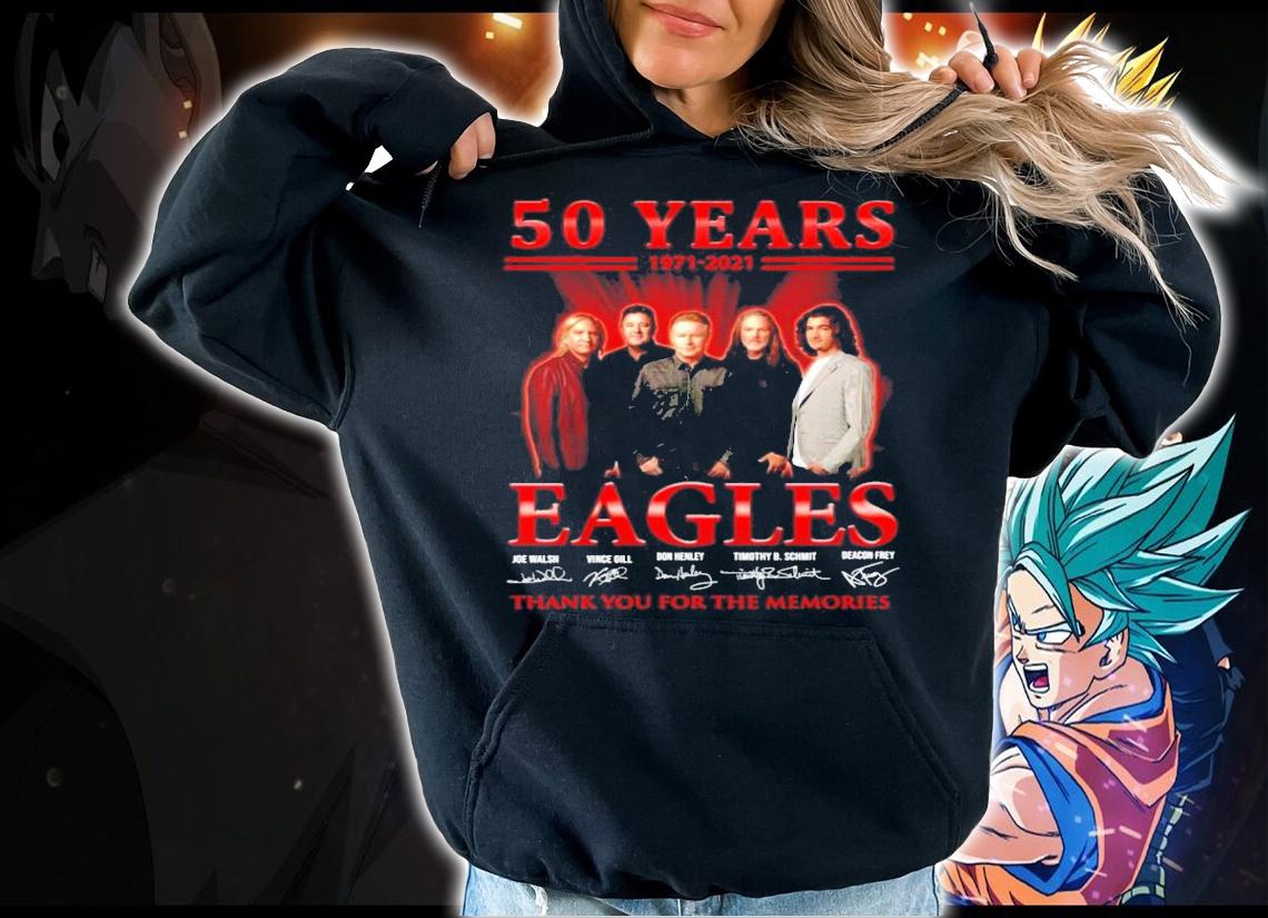 50 years 1971-2021 Eagles signatures t-shirt hoodie
