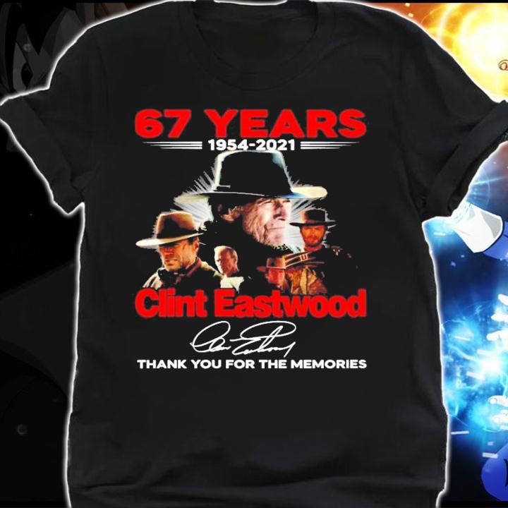 61 years 1954-2021 Clint Eastwood signature shirt shirt