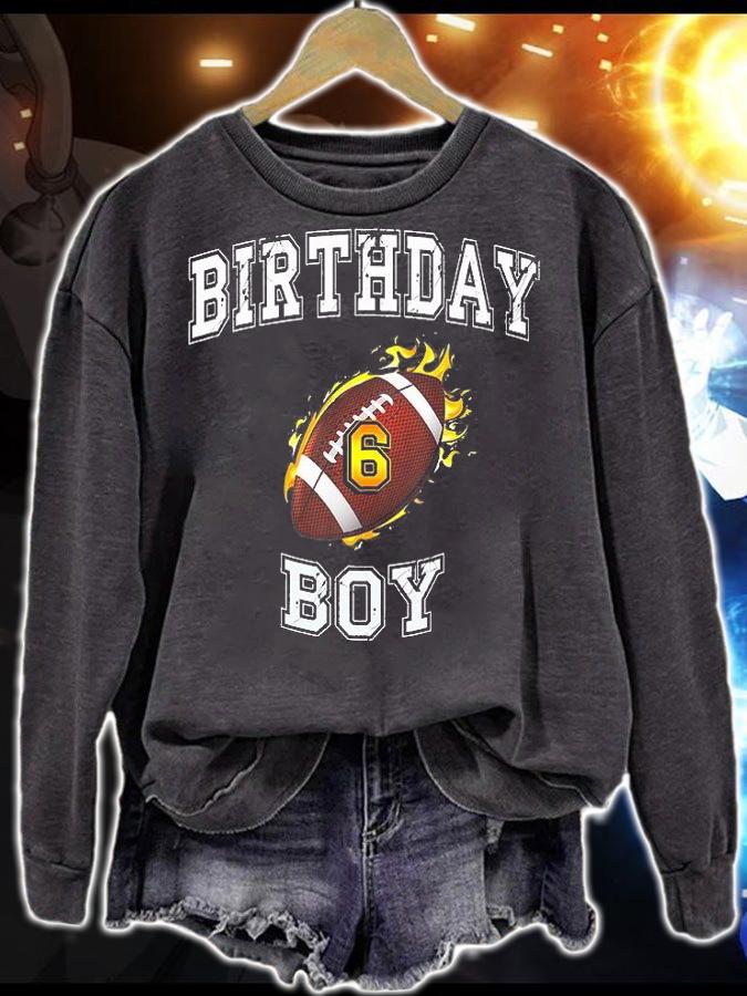 6Th Birthday Boy USA Football 6 Years Old T-Shirt sweatshirt