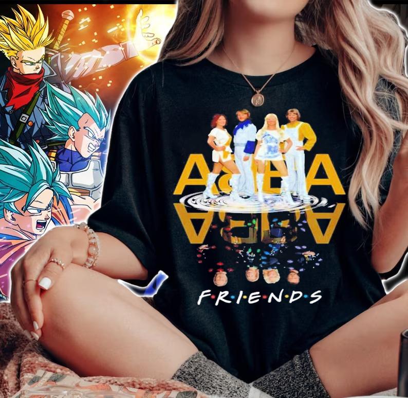 ABBA Friends reflection water mirror t-shirt woman shirt