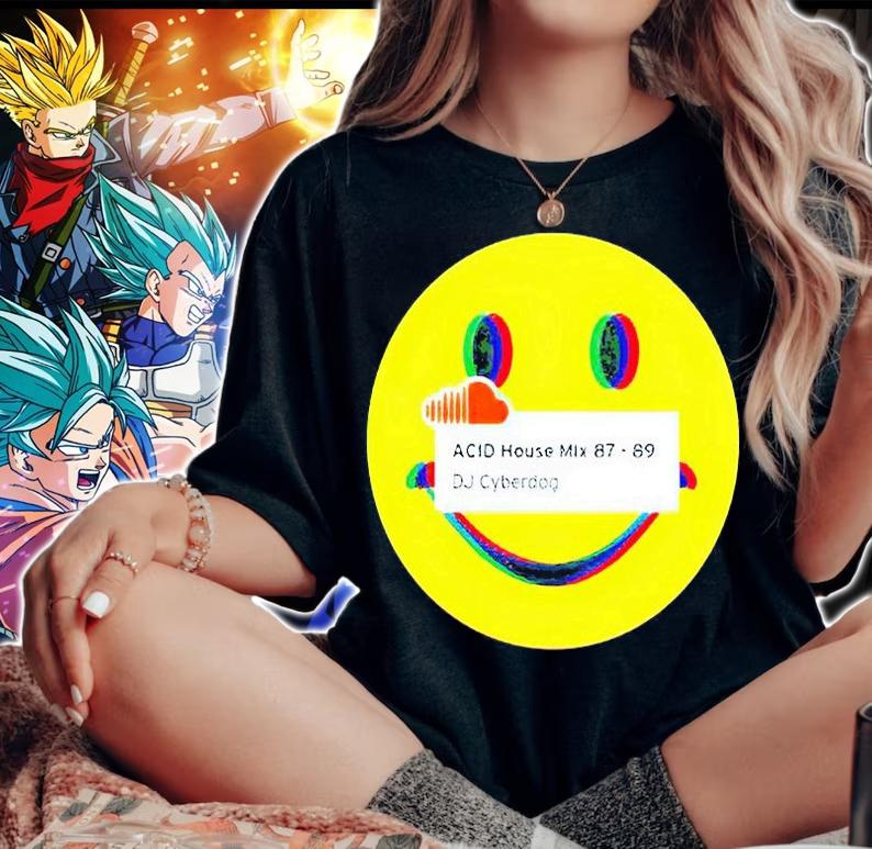 Acid House Mix 87-89 DJ Cyberdog Soundcloud T-shirt woman shirt
