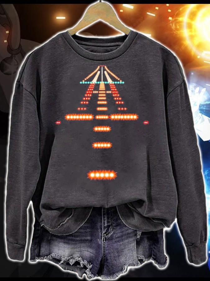 Airport Runway Night shirt sweatshirt