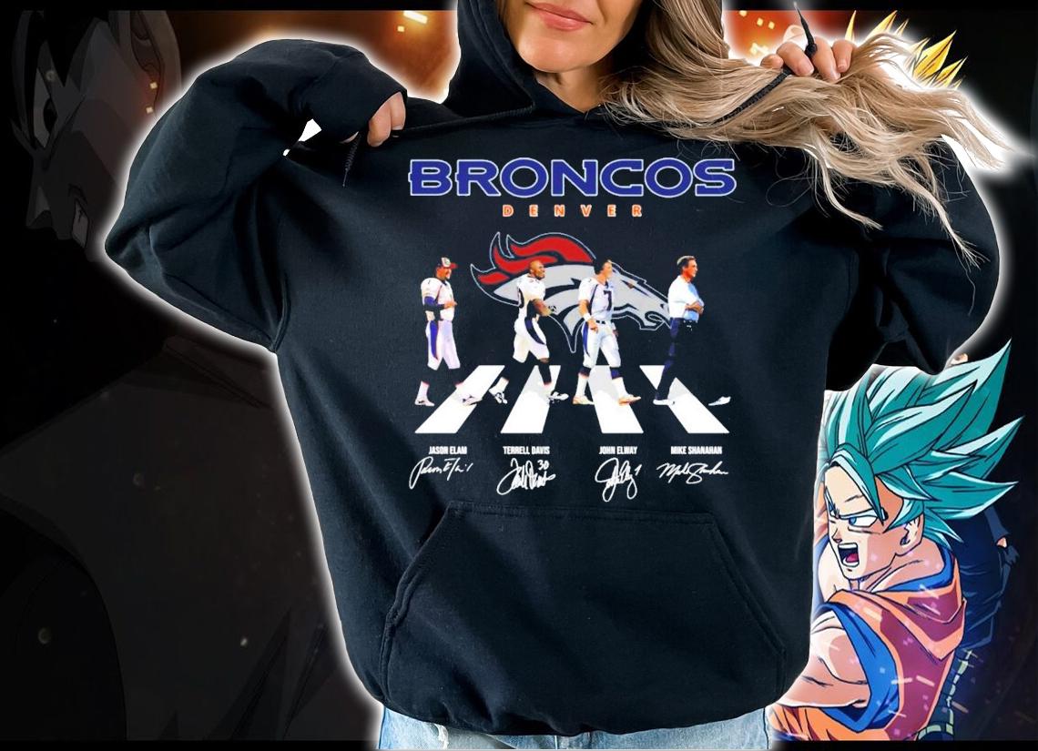 Broncos Denver Abbey Road signatures shirt hoodie