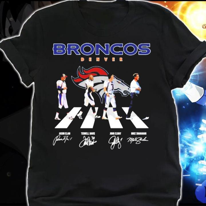 Broncos Denver Abbey Road signatures shirt shirt
